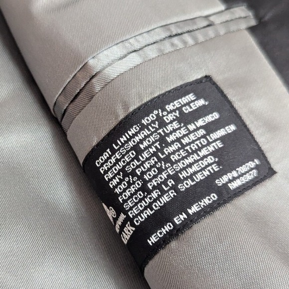 NEW Stafford Formal Wear Separates Tuxedo Blazer Jacket Black Size 48 Long Mens - Picture 9 of 13